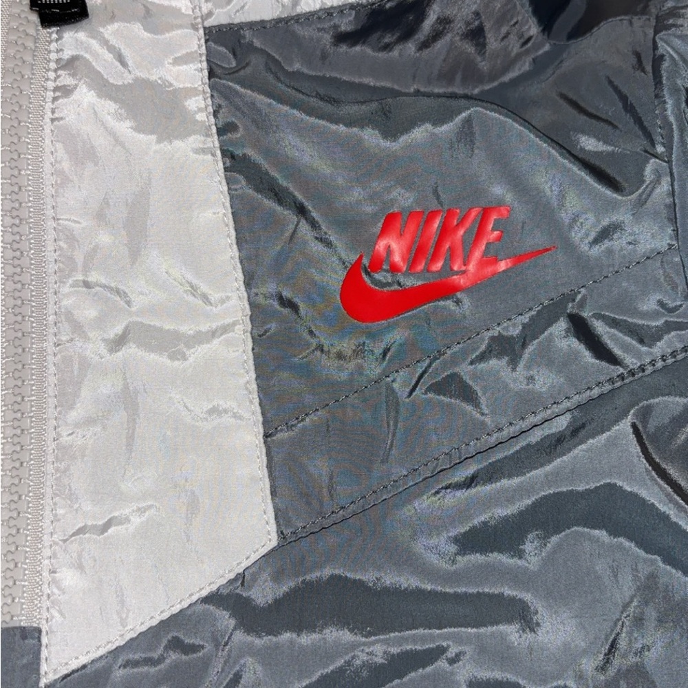 NIKE- TODDLER 3T- WINDBREAKER/RAIN JACKET-GREY, WHITE, RED